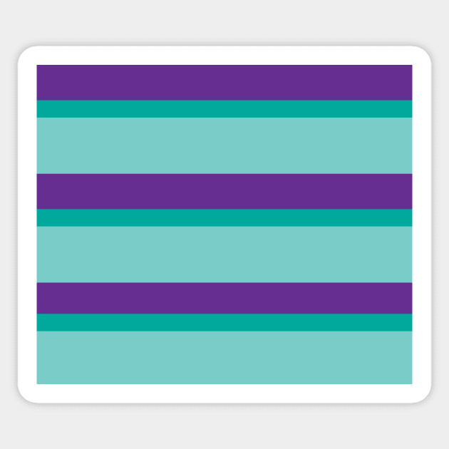 Strips - purple and blue. Sticker by kerens